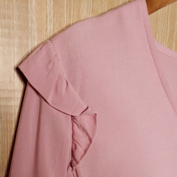 Caralynmirand The Drop Pink Pullover Blouse Medium - Picture 3 of 6